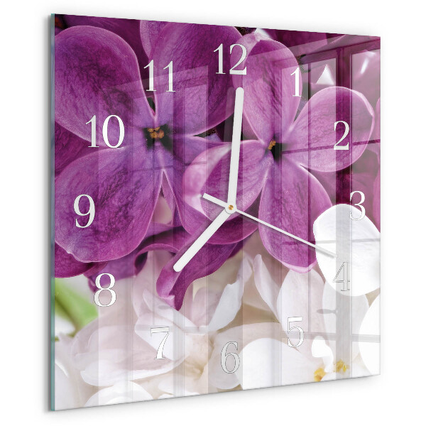 Reloj cuadrado Flores