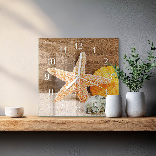 Reloj cuadrado Estrella de mar