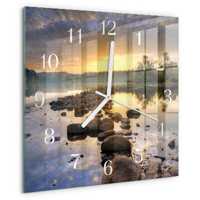 Reloj cuadrado Lago Natura