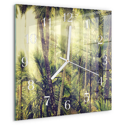Reloj cuadrado Palmeras