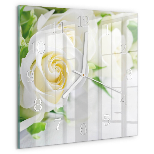 Reloj cuadrado Rosas