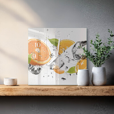 Reloj cuadrado Naranjas