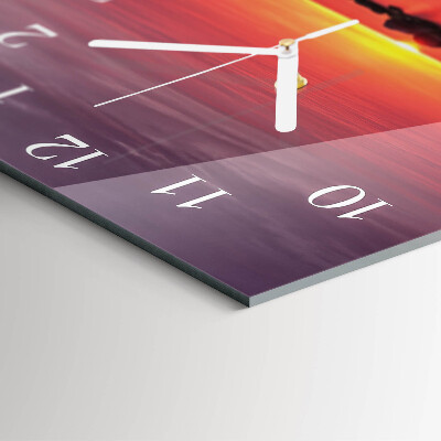 Reloj cuadrado Atardecer