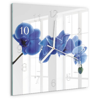 Reloj cuadrado Orquídea