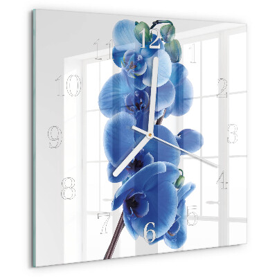 Reloj cuadrado Orquídea