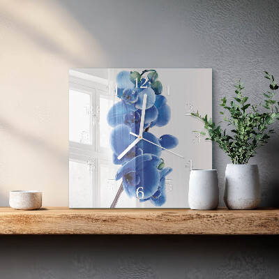 Reloj cuadrado Orquídea