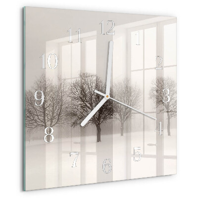 Reloj cuadrado Invierno
