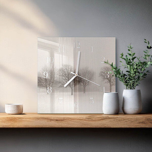Reloj cuadrado Invierno