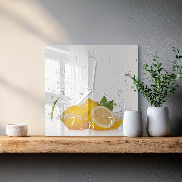 Reloj cuadrado Limones