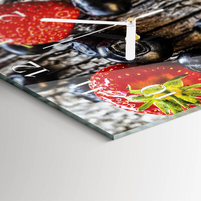 Reloj cuadrado arándanos