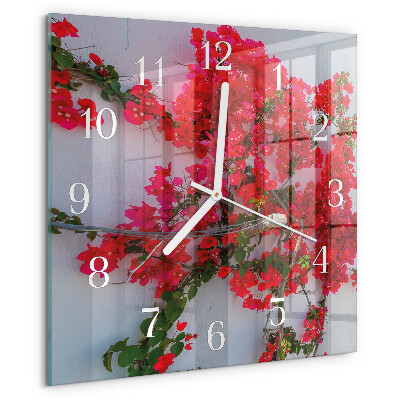 Reloj cuadrado Flores