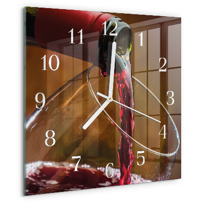 Reloj cuadrado Vino