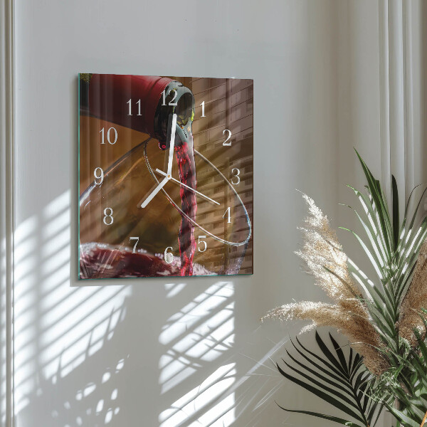 Reloj cuadrado Vino