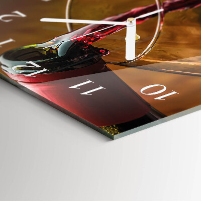 Reloj cuadrado Vino