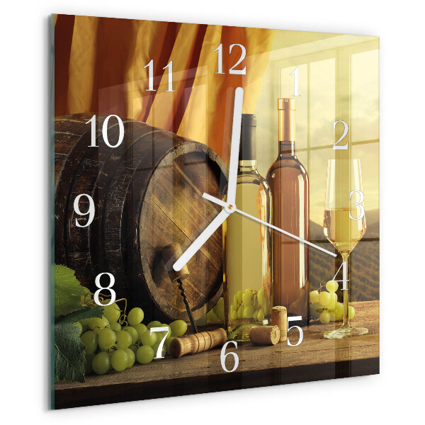 Reloj cuadrado Barril de vino