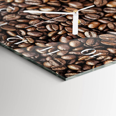Reloj cuadrado Granos de café
