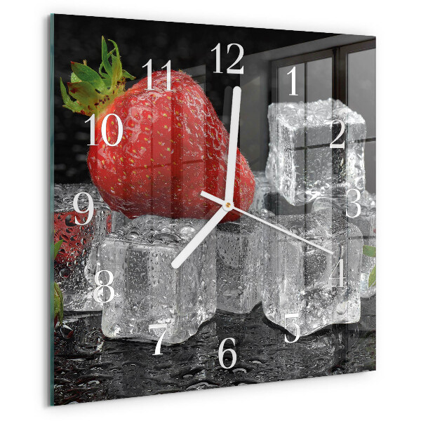 Reloj cuadrado Helado de fresa