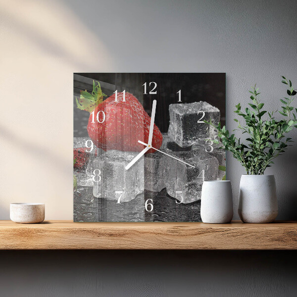Reloj cuadrado Helado de fresa