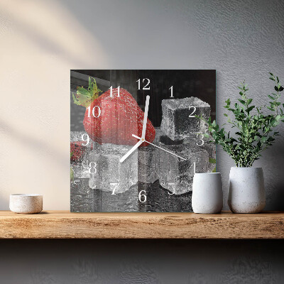 Reloj cuadrado Helado de fresa
