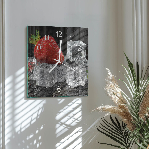 Reloj cuadrado Helado de fresa