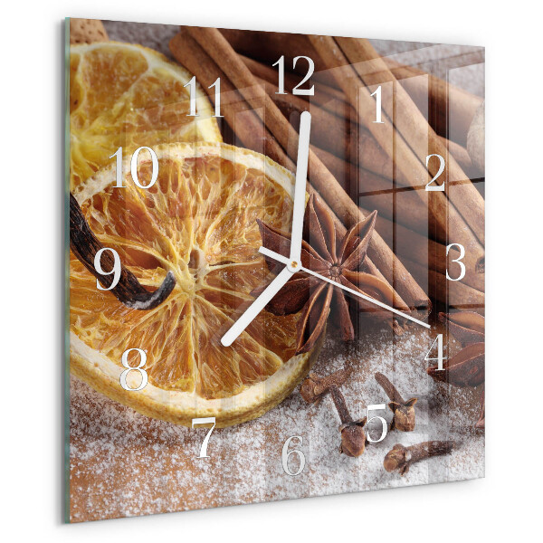 Reloj cuadrado Canela y anís
