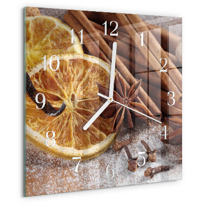 Reloj cuadrado Canela y anís