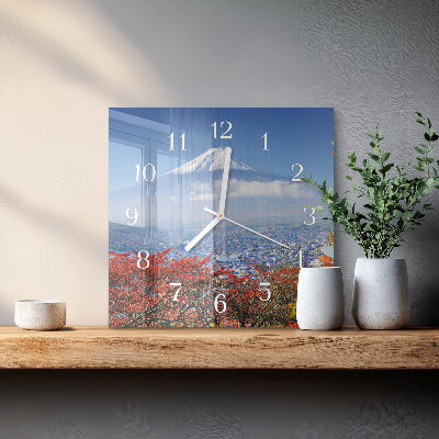 Reloj cuadrado Montaña