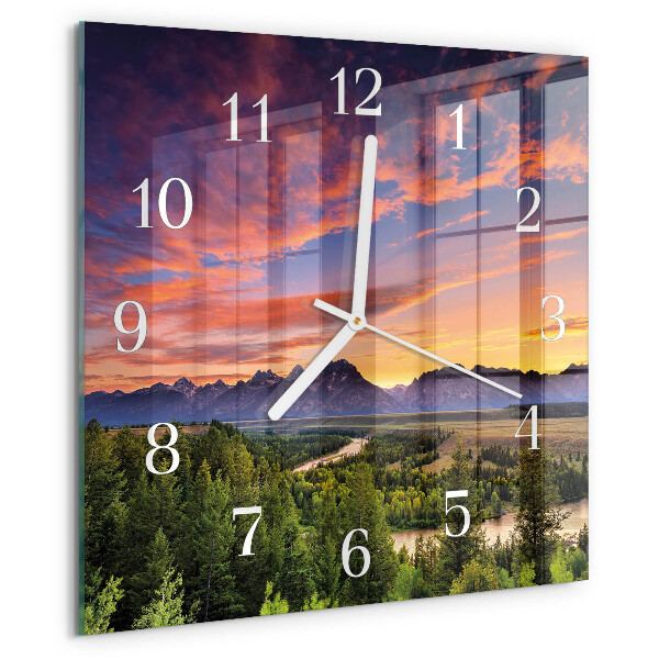 Reloj cuadrado Paisaje