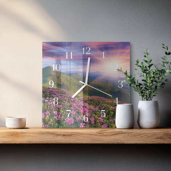 Reloj cuadrado Paisaje