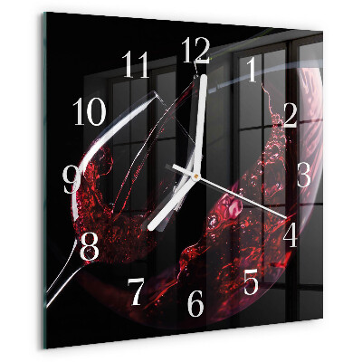 Reloj cuadrado Vino