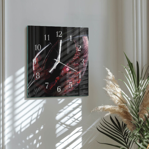 Reloj cuadrado Vino