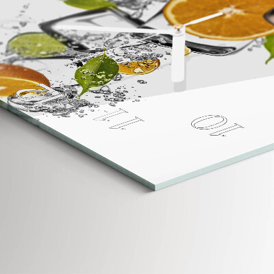 Reloj cuadrado Frutas cítricas