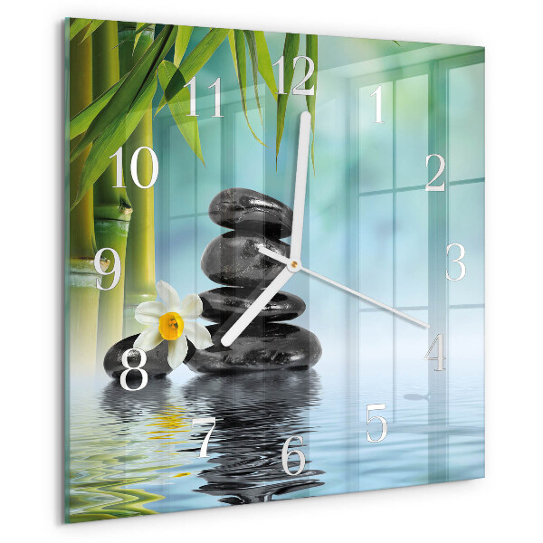 Reloj cuadrado Piedras