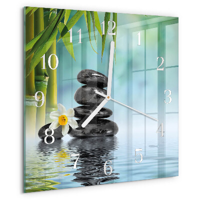 Reloj cuadrado Piedras