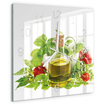 Reloj cuadrado Aceite de albahaca