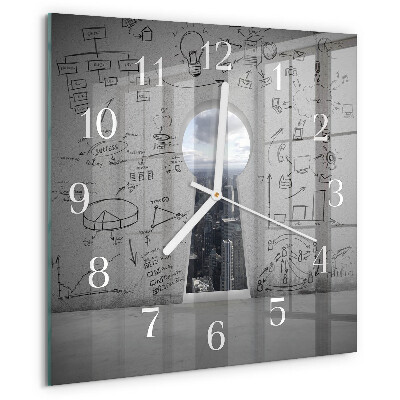 Reloj cuadrado Ojo de cerradura