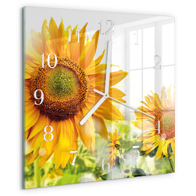 Reloj cuadrado Girasol