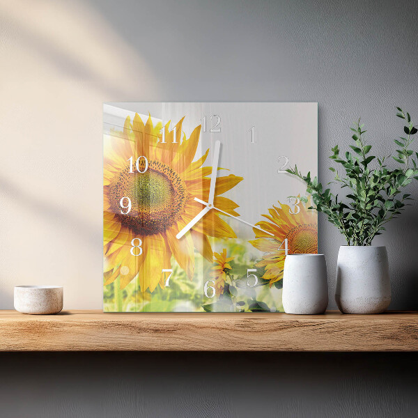 Reloj cuadrado Girasol
