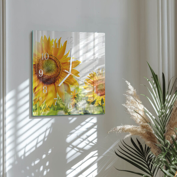 Reloj cuadrado Girasol