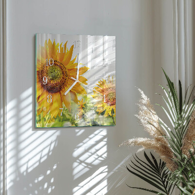 Reloj cuadrado Girasol