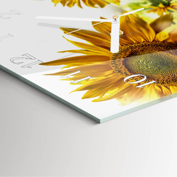 Reloj cuadrado Girasol