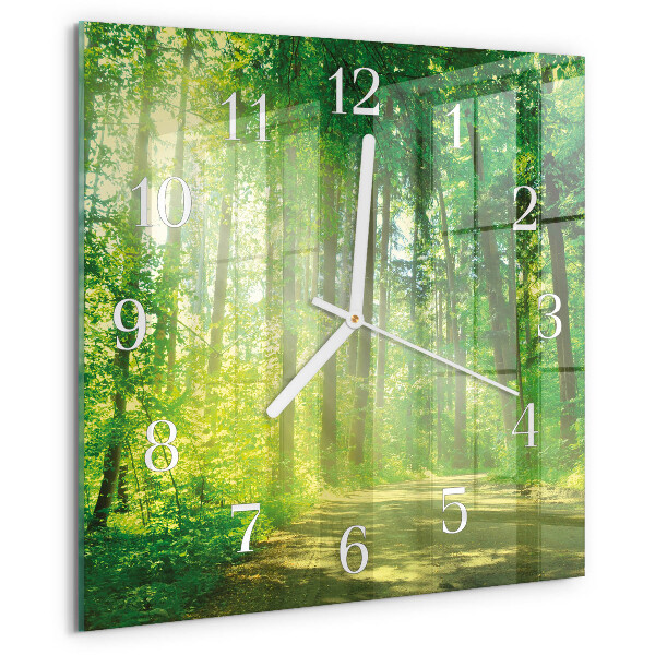 Reloj cuadrado Naturaleza del bosque