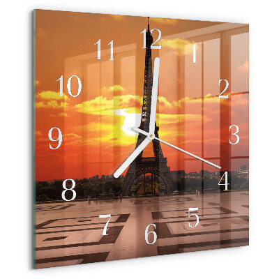 Reloj cuadrado Torre Eiffel