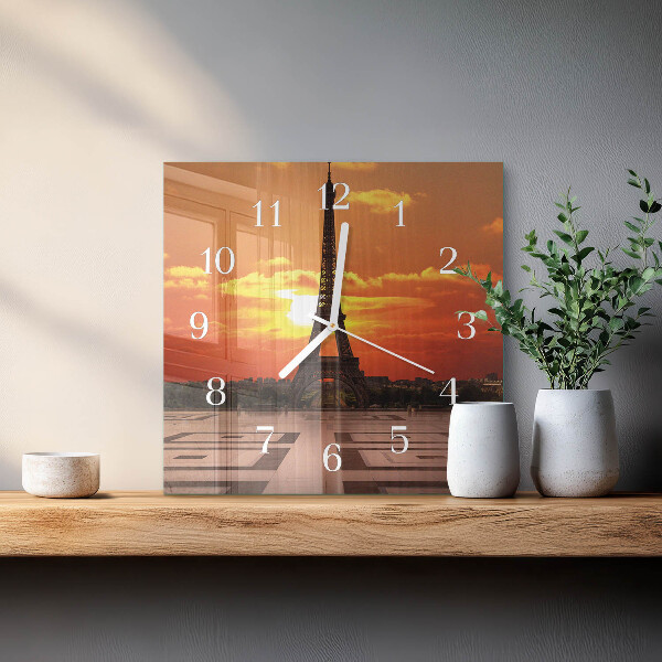 Reloj cuadrado Torre Eiffel