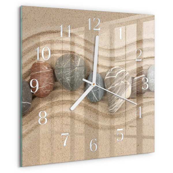 Reloj cuadrado Piedras Arena