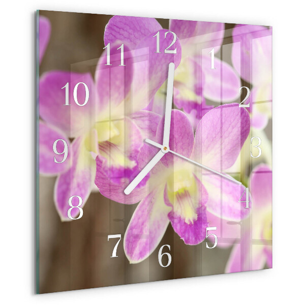 Reloj cuadrado Flores