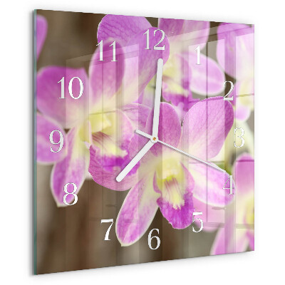 Reloj cuadrado Flores