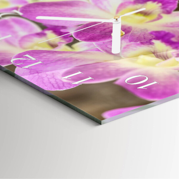 Reloj cuadrado Flores