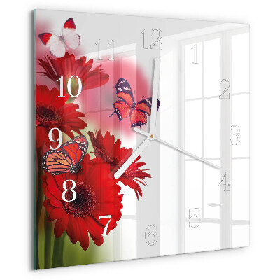 Reloj cuadrado Gerbera