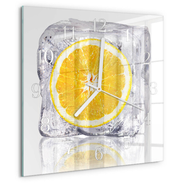 Reloj cuadrado Helado de naranja